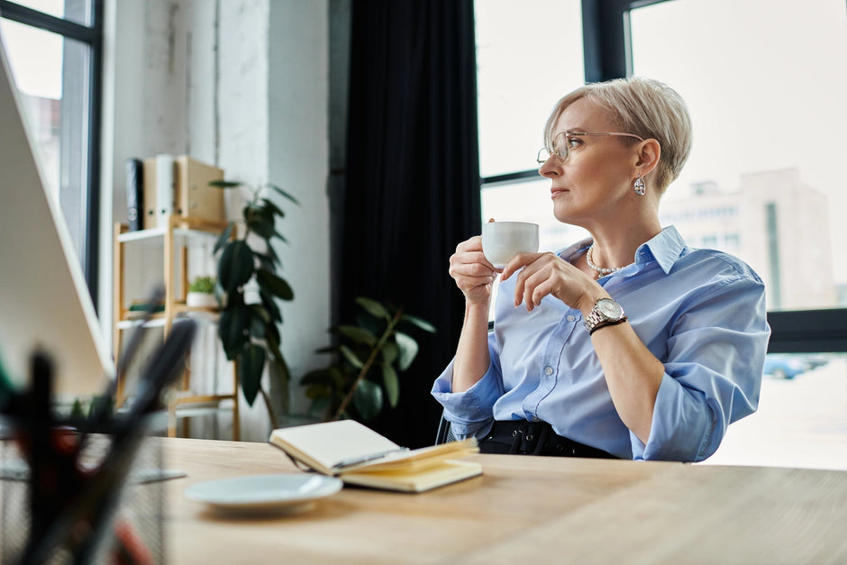 Refurbished office computers set up in a modern business workspace
