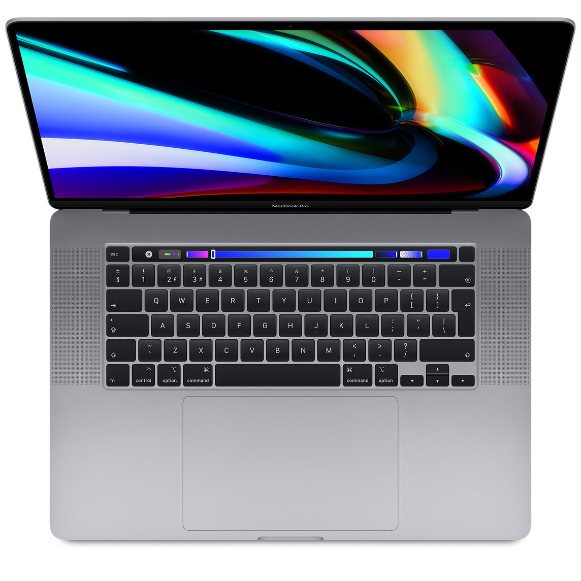 Top view of Apple MacBook Pro 16" A2141 2019