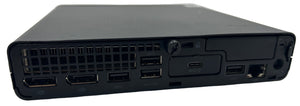 Back of HP EliteDesk 800 G6 Desktop Mini showing all ports