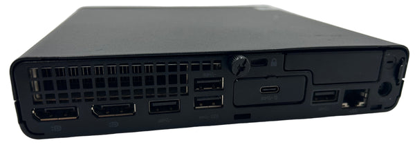 Back of HP EliteDesk 800 G6 Desktop Mini showing all ports
